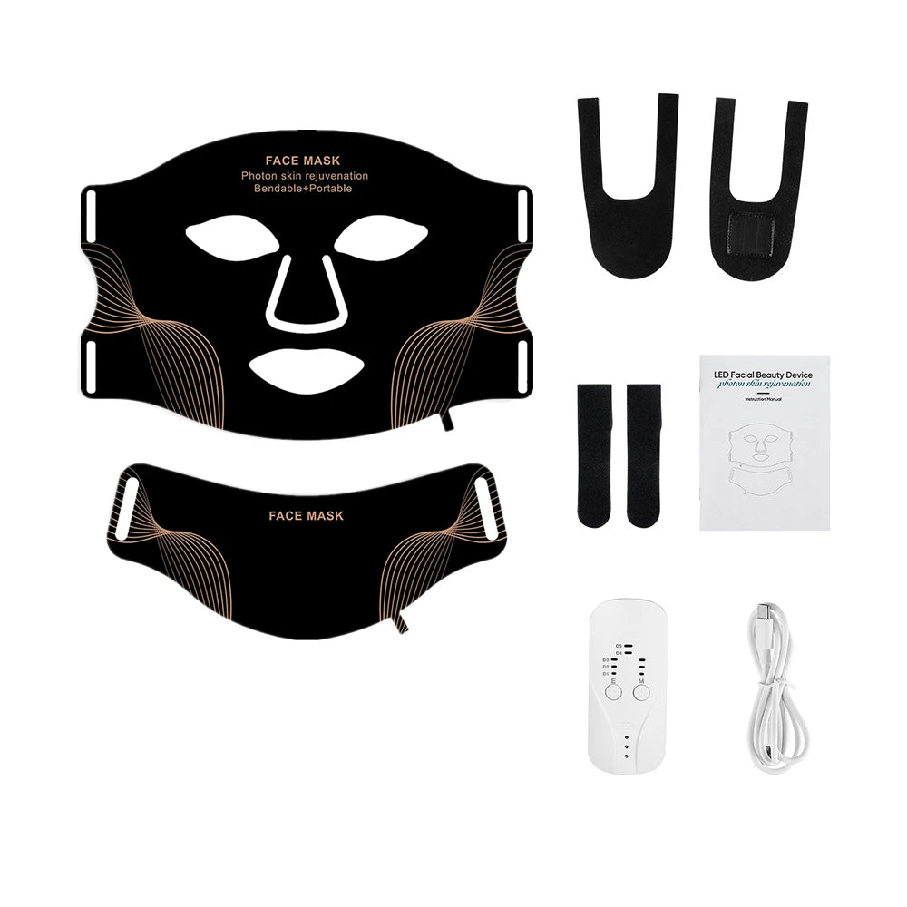7-Color LED Light Therapy Face & Neck Mask